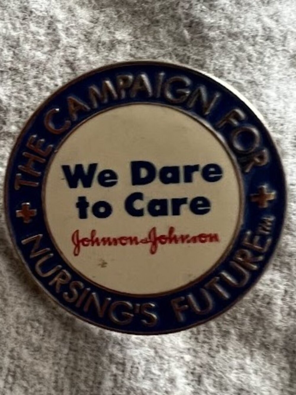 The Campaign For Nursing’s Future Johnson & Johnson Vintage Lapel Pin